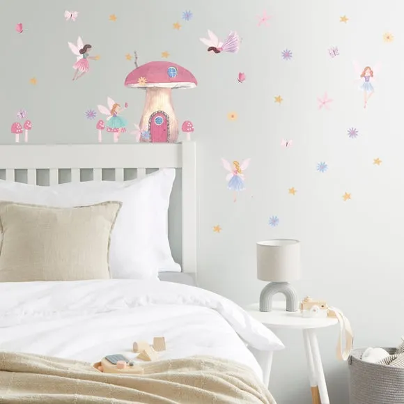 Large Wall Sticker Fairy Garden - Multicolor, PVC image