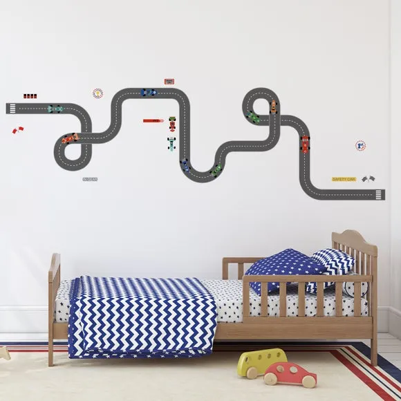 Large Wall Sticker Transport - Multicolor, PVC