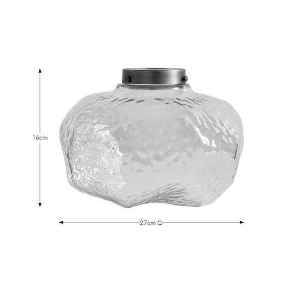 Lava-Shaped Pendant Shade Easy Fit - Gold, Glass