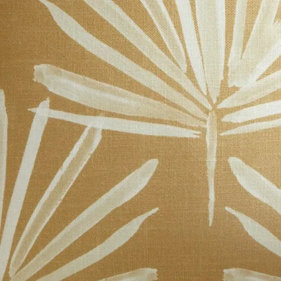 Leaf Cushion with Zip Cover - Bronze, Polyester