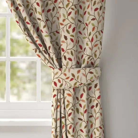 Leaf Design Curtain Tieback - Forest Green