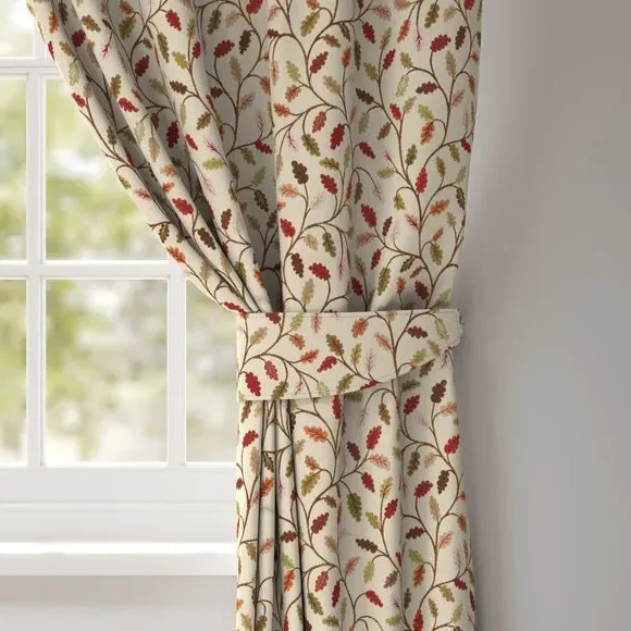 Leaf Design Curtain Tieback - Forest Green