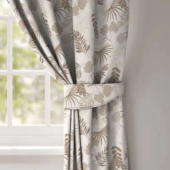 Leaf Design Curtain Tieback - Natural