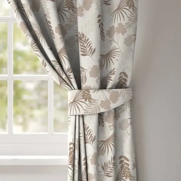 Leaf Design Curtain Tieback - Natural