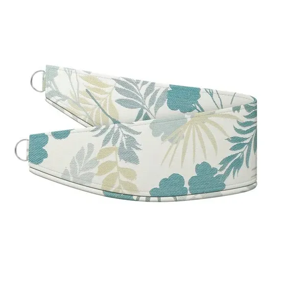 Leaf Design Curtain Tieback - Seafoam