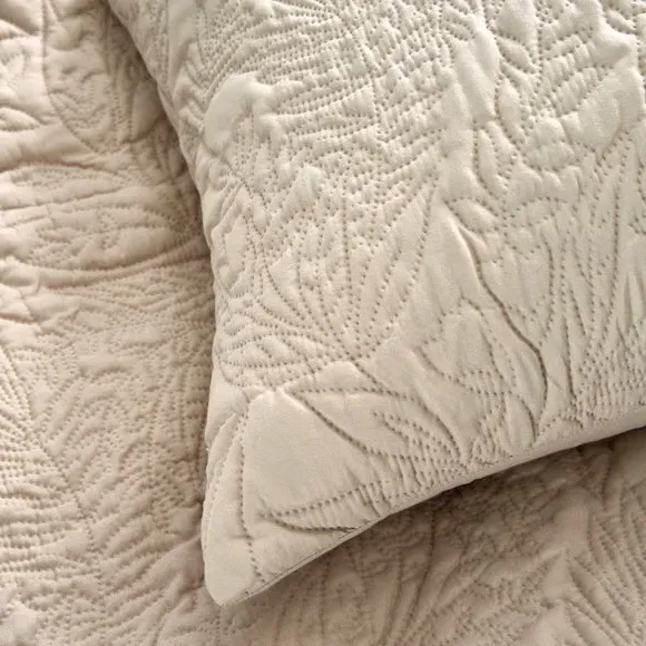 Leaf Duvet Cover & Pillowcase Set - Natural