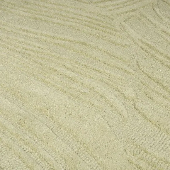 Leaf Pattern Rug - Sage, Wool