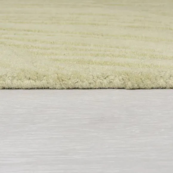 Leaf Pattern Rug - Sage, Wool
