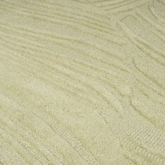 Leaf Pattern Rug - Sage, Wool