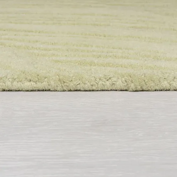 Leaf Pattern Rug - Sage, Wool