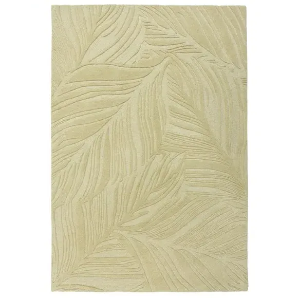 Leaf Pattern Rug - Sage, Wool
