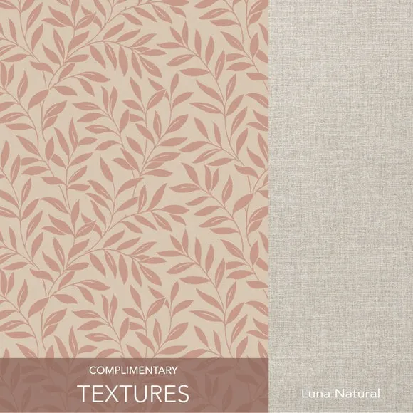 Leaf Trail Wallpaper - Soft Clay