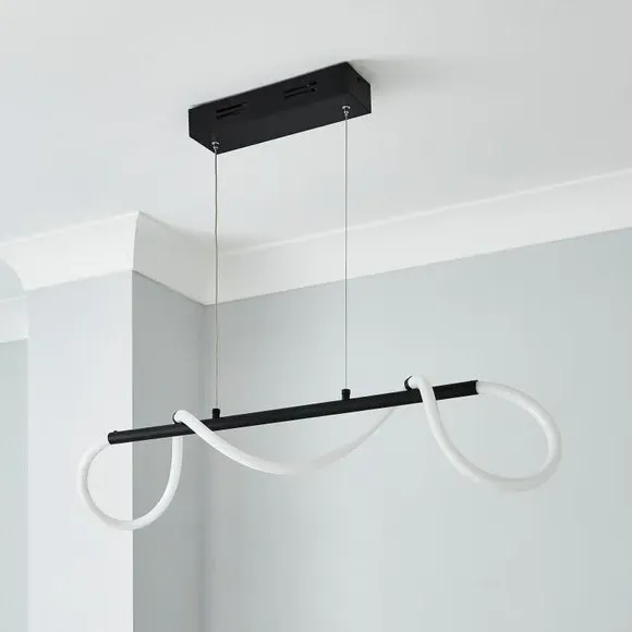 LED Ceiling Light with Adjustable Bar - Black