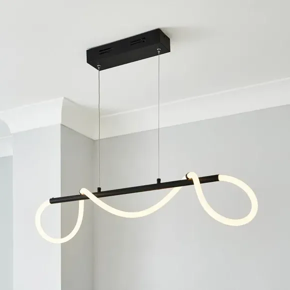 LED Ceiling Light with Adjustable Bar - Black image