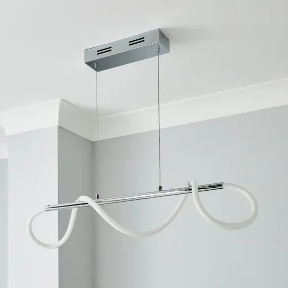 LED Ceiling Light with Adjustable Bar - Chrome