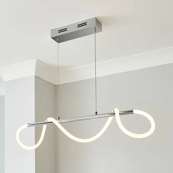 LED Ceiling Light with Adjustable Bar - Chrome