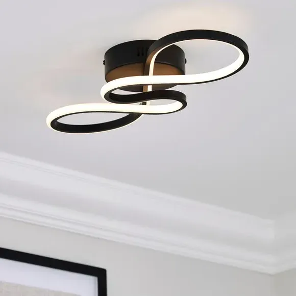 LED Ceiling Light with Dimmer - Black image