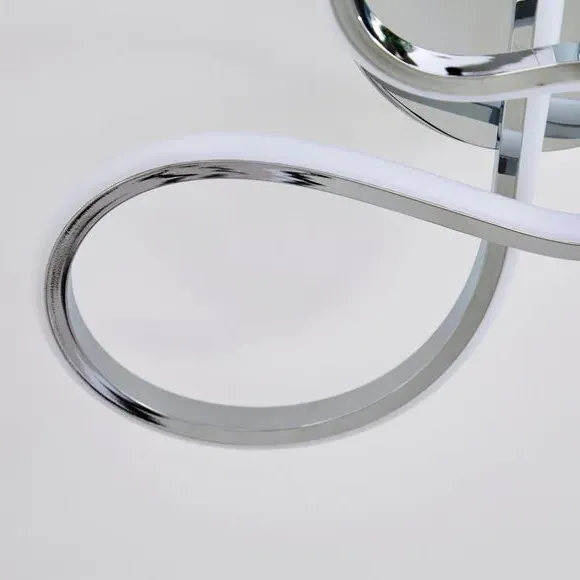 LED Ceiling Light with Dimmer - Chrome