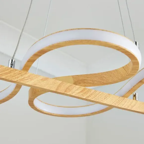 LED Ceiling Light with Wire Suspension - Natural