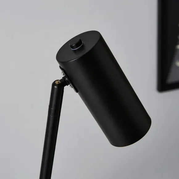 LED Floor Lamp with Dimmer - Black