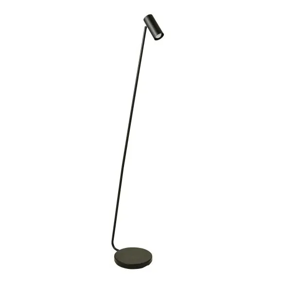 LED Floor Lamp with Dimmer - Black