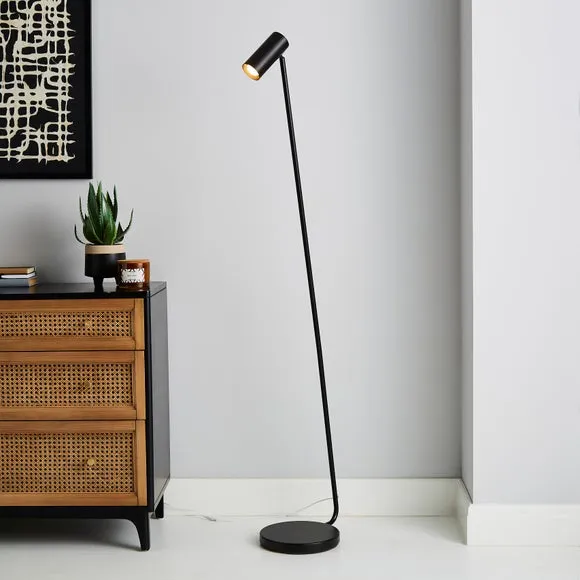 LED Floor Lamp with Dimmer - Black image
