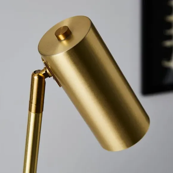 LED Floor Lamp with Dimmer - Gold