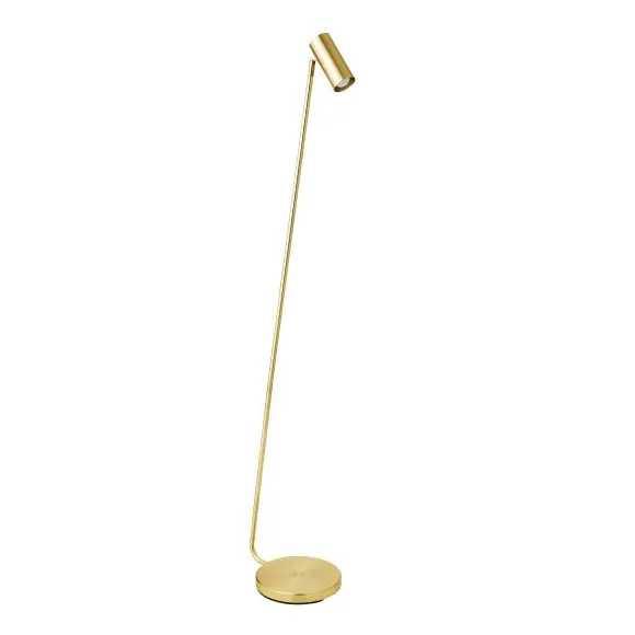 LED Floor Lamp with Dimmer - Gold