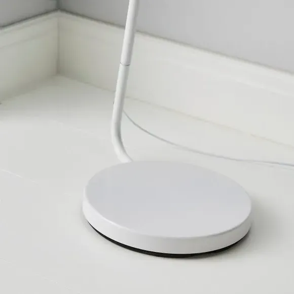 LED Floor Lamp with Dimmer - White