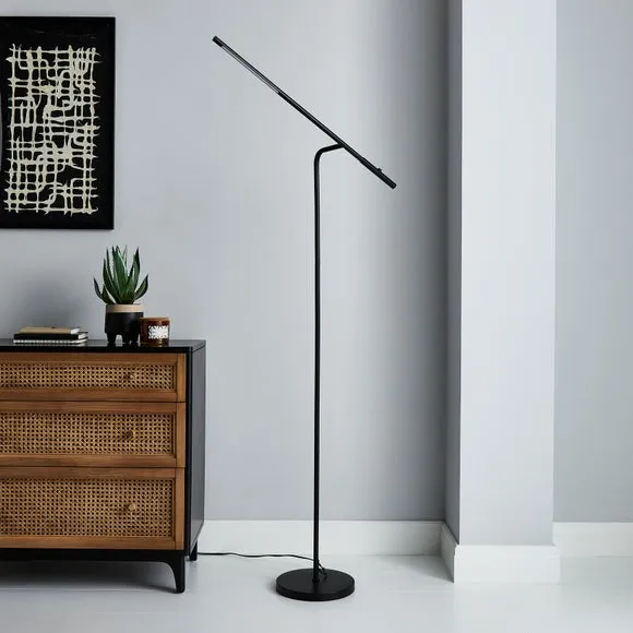 LED Floor Lamp with Touch Switch - Black