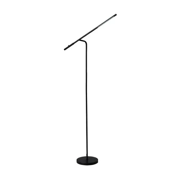 LED Floor Lamp with Touch Switch - Black