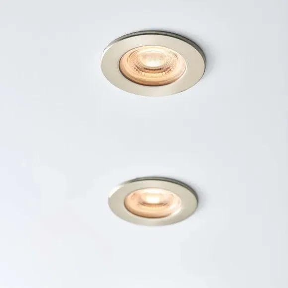 LED Flush Recessed Light - Silver, Satin Nickel