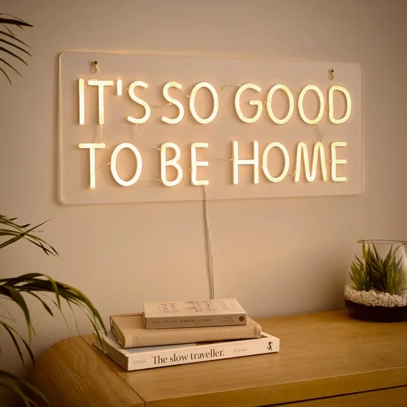 LED Neon Wall Sign - Warm White, Acrylic