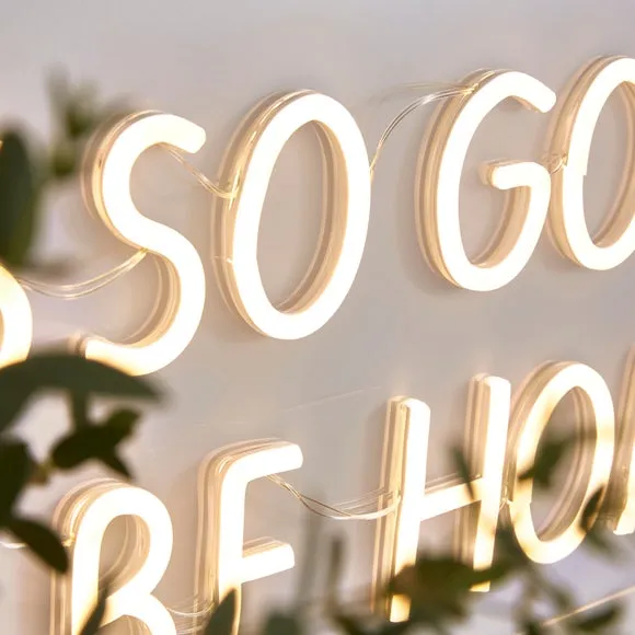 LED Neon Wall Sign - Warm White, Acrylic