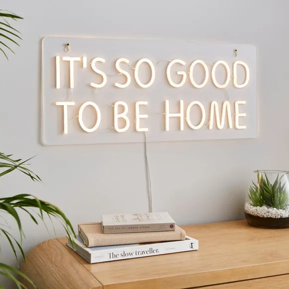 LED Neon Wall Sign - Warm White, Acrylic image