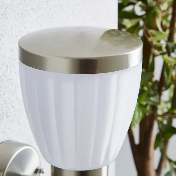 LED Outdoor Wall Light - Silver, Steel
