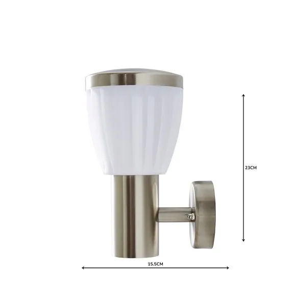 LED Outdoor Wall Light - Silver, Steel