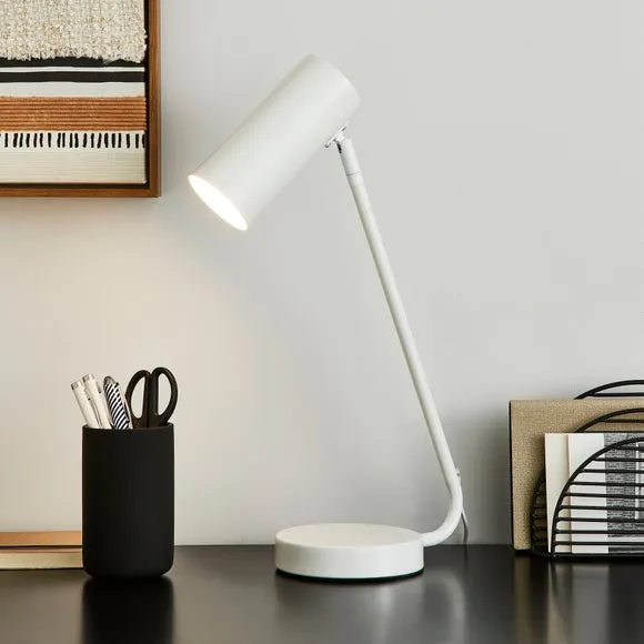 LED Table Lamp with Touch Dimmer - White