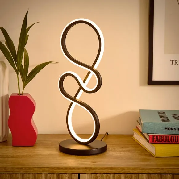 LED Touch Dimmable Table Lamp - Black