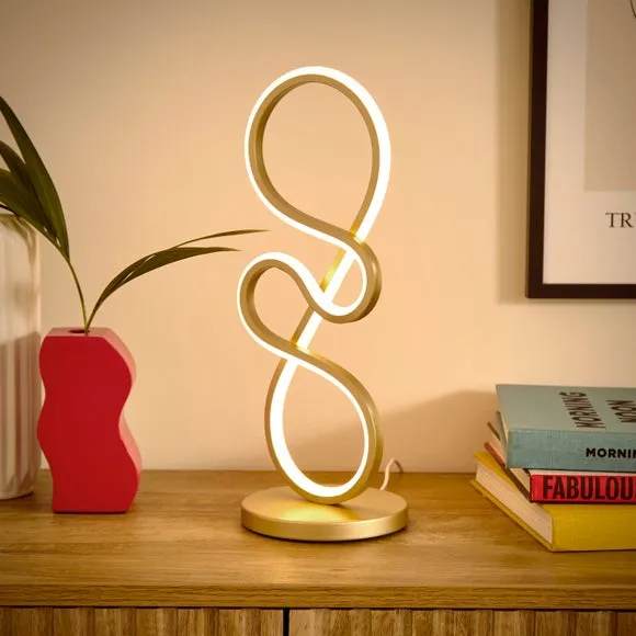 LED Touch Dimmable Table Lamp - Gold