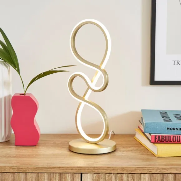 LED Touch Dimmable Table Lamp - Gold