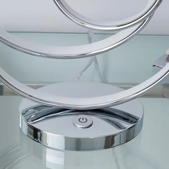 LED Touch Dimmable Table Lamp - Silver, Steel