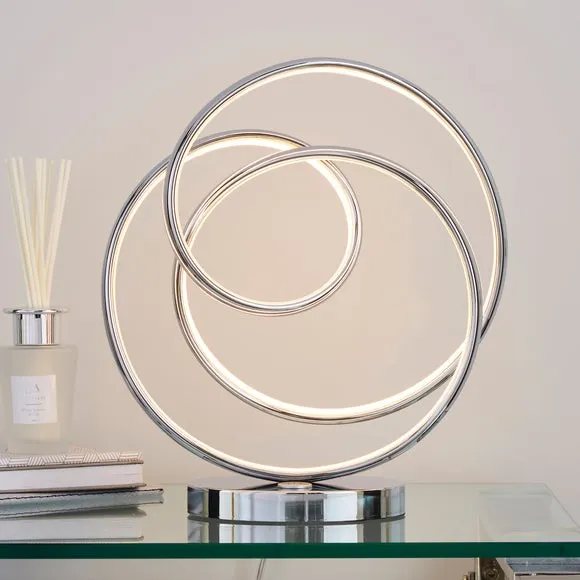 LED Touch Dimmable Table Lamp - Silver, Steel