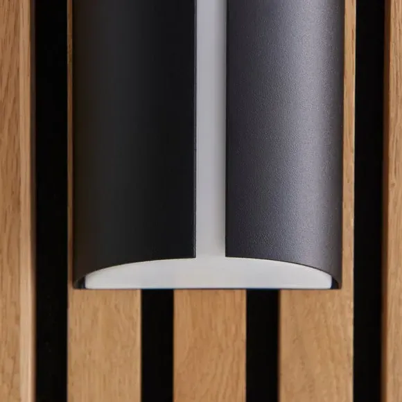 LED Wall Light IP65 Rated - Black
