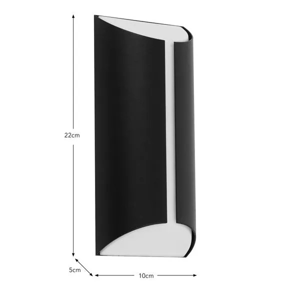 LED Wall Light IP65 Rated - Black
