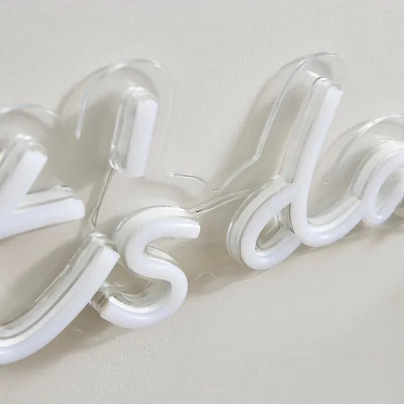 Let's Dance Neon Wall Light - Clear, LED