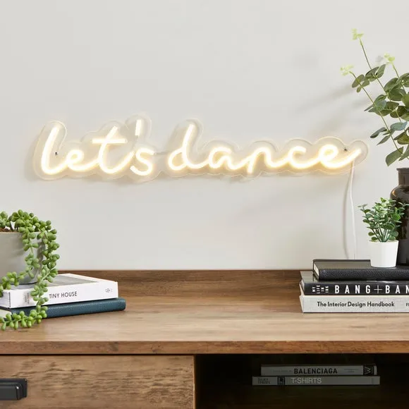 Let's Dance Neon Wall Light - Clear, LED image