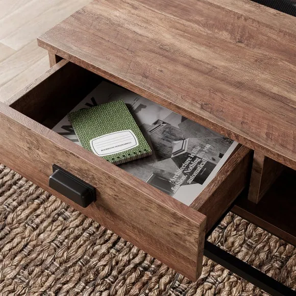Lift Top Coffee Table with Storage - Pine