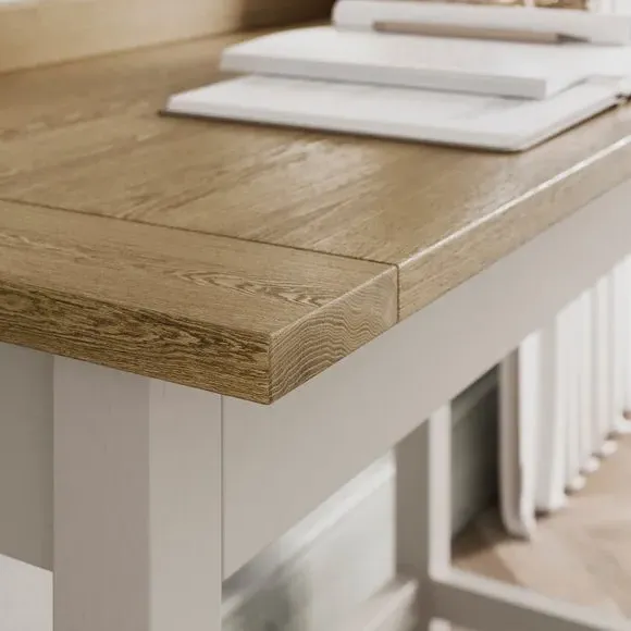 Lift-Up Storage Desk - Stone, Wood