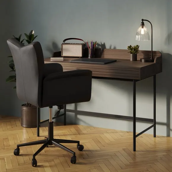 Lift-Up Storage Desk - Walnut Effect, Wood
